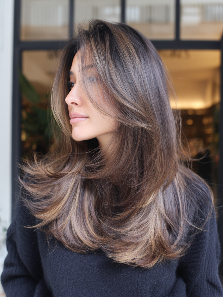 Long Layers With Face Framing Pieces