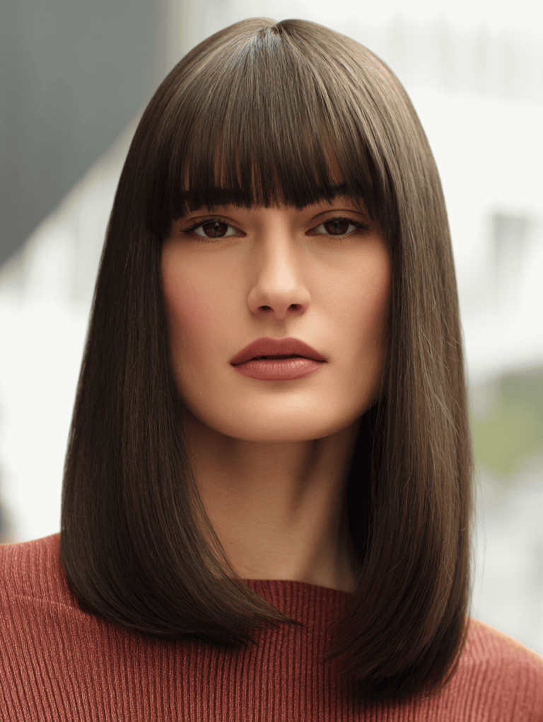 Full Fringe Straight Mid Length