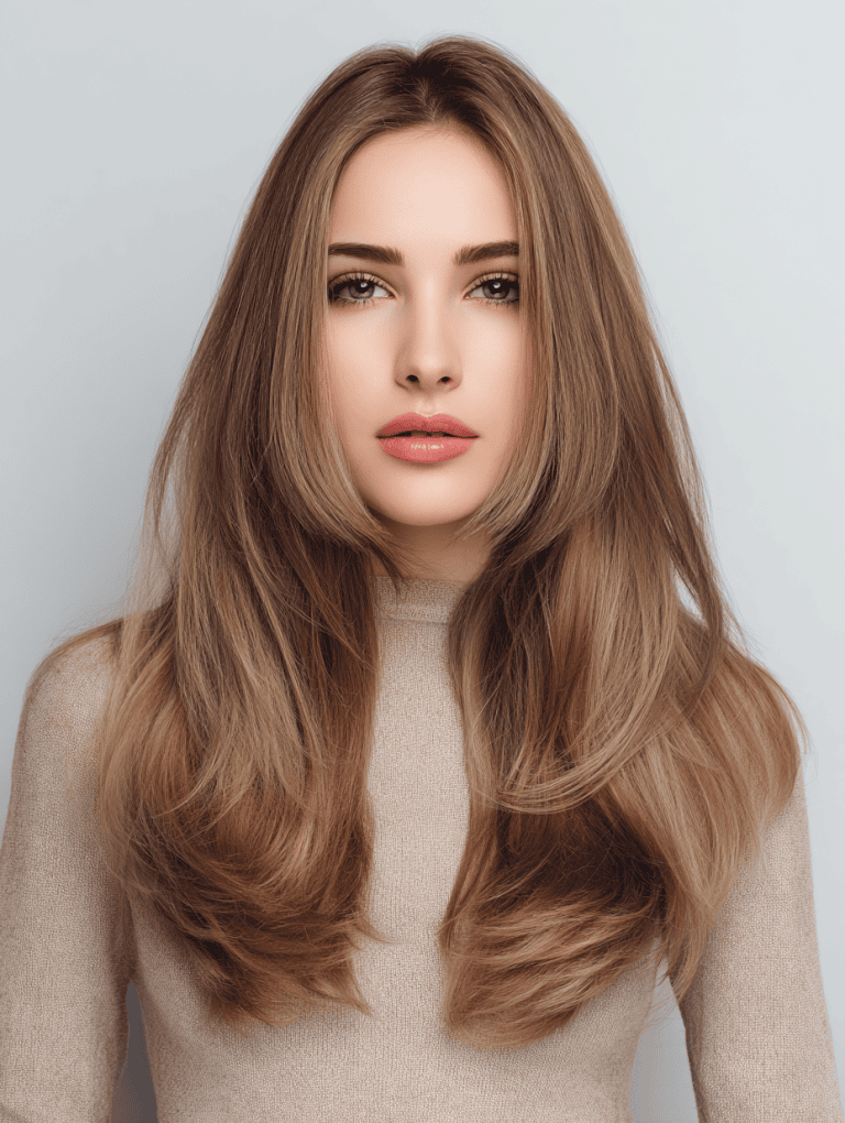 Long Soft Layers with Face Framing