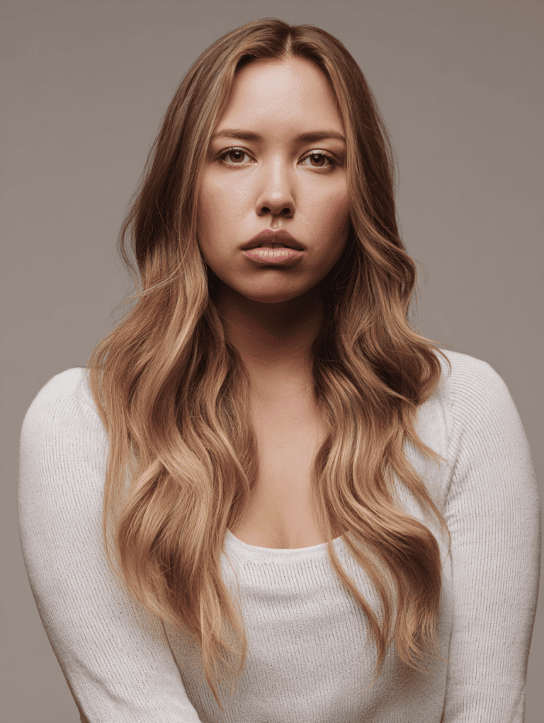 Waist Length Waves with Subtle Layers
