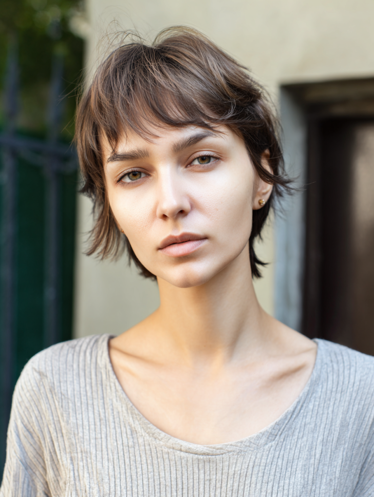 Soft Fringe Short Shag