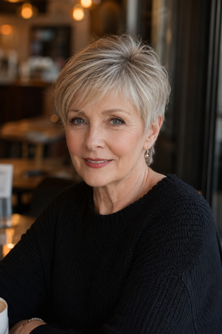 Pixie with Wispy Side Bangs