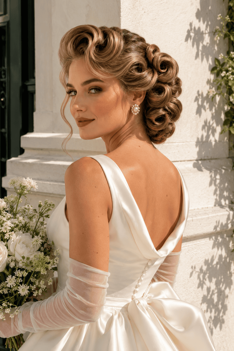 Vintage Pin-Curl Updo