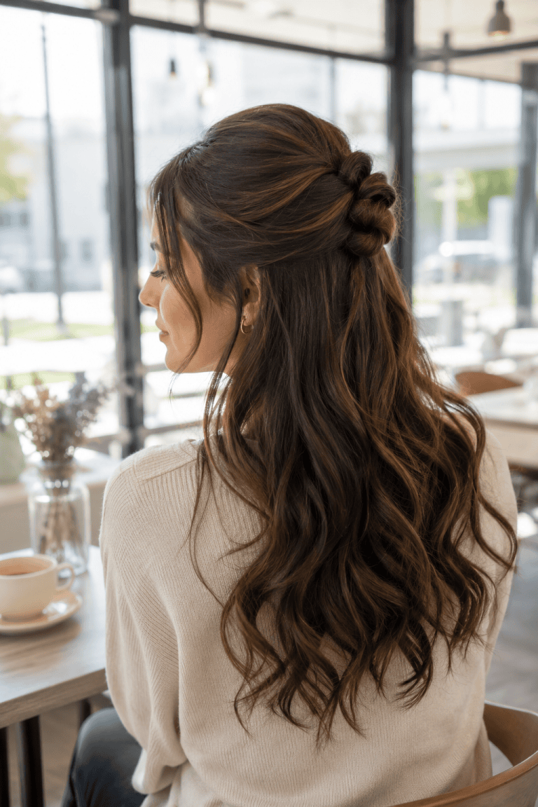 24 Half Up Half Down Hairstyles for Long Hair Worth Mastering