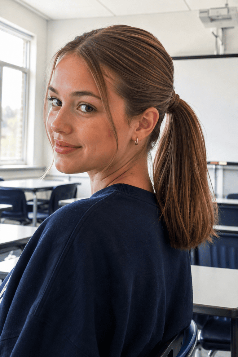 Sleek Mid Ponytail
