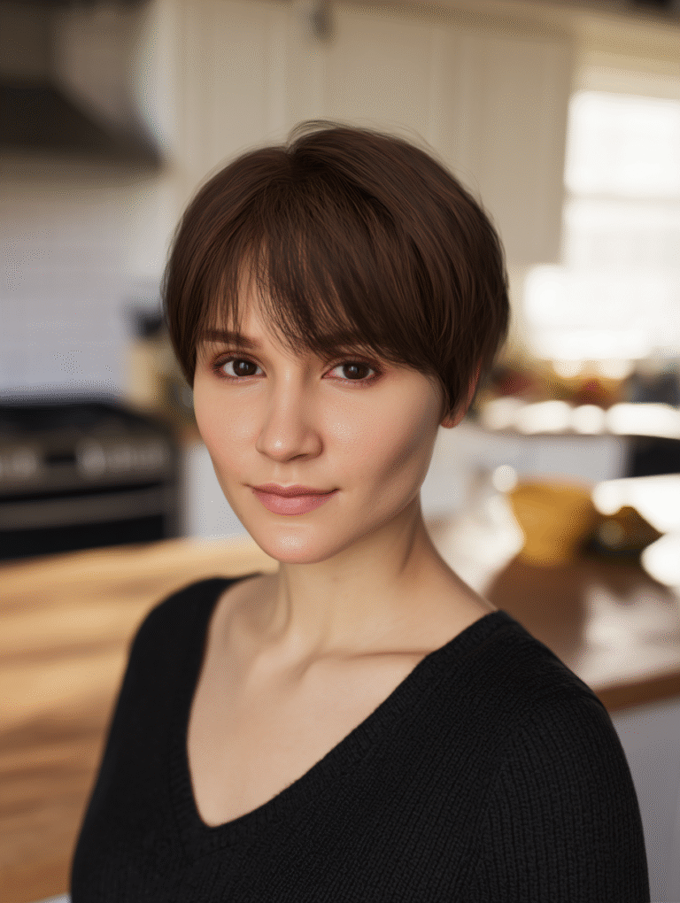 Short Pixie Bob Haircuts for Round Faces