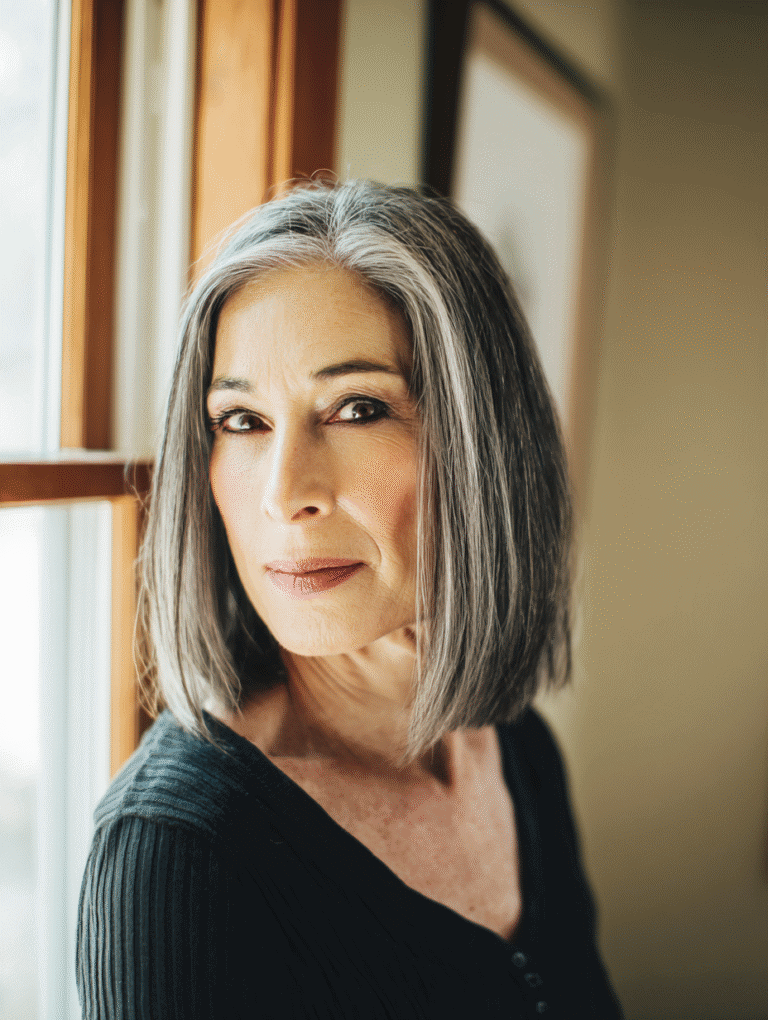 Salt and Pepper Hairstyles Over 50