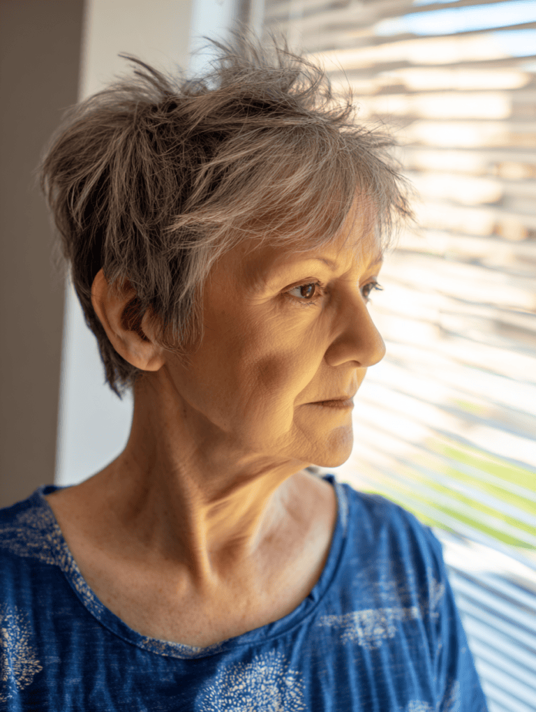 Edgy Choppy Pixie Haircuts for Women Over 50