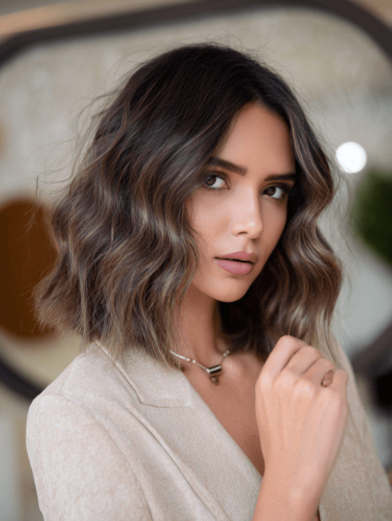 Soft Wave Lob For Thin Hair