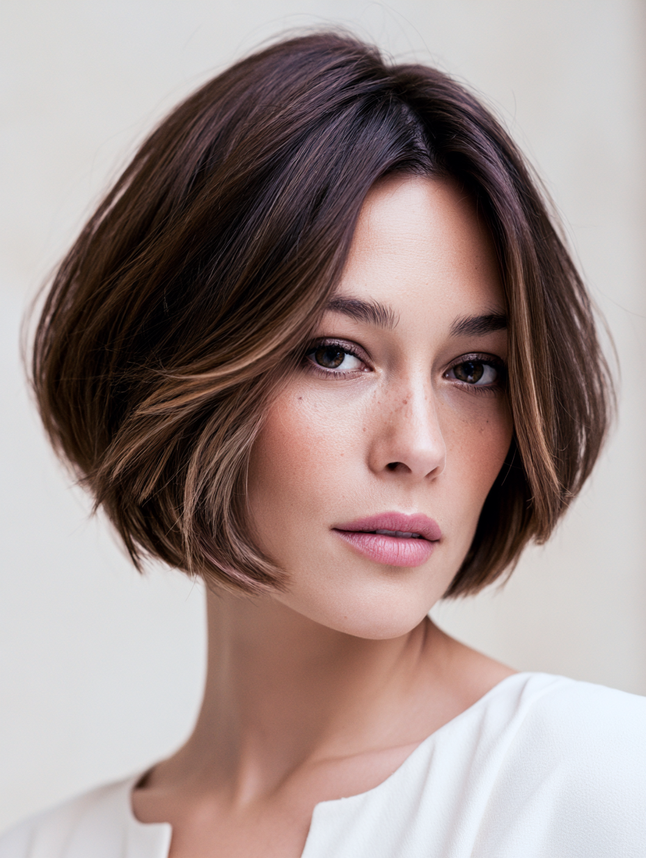Italian Bob With Highlights