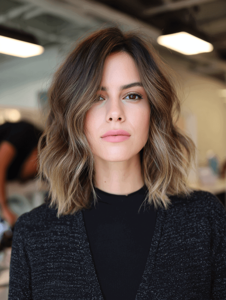 Wavy Lob With Soft Ends