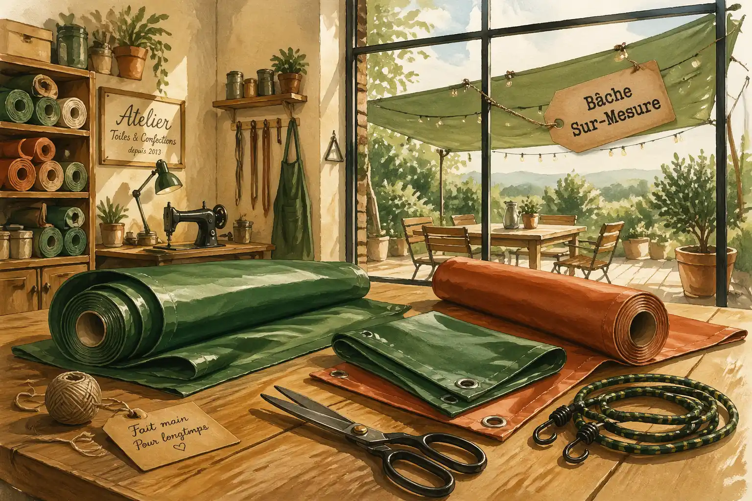 acheter ma bache sur-mesure atelier artisanal PVC