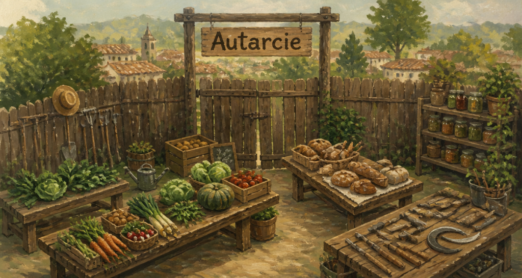 autarcie def marché rural fermé produits locaux