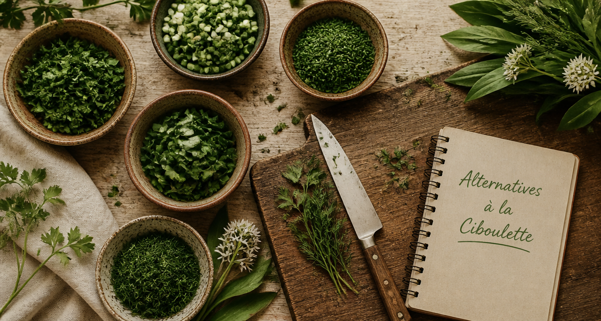 Par quoi remplacer la ciboulette herbes alternatives