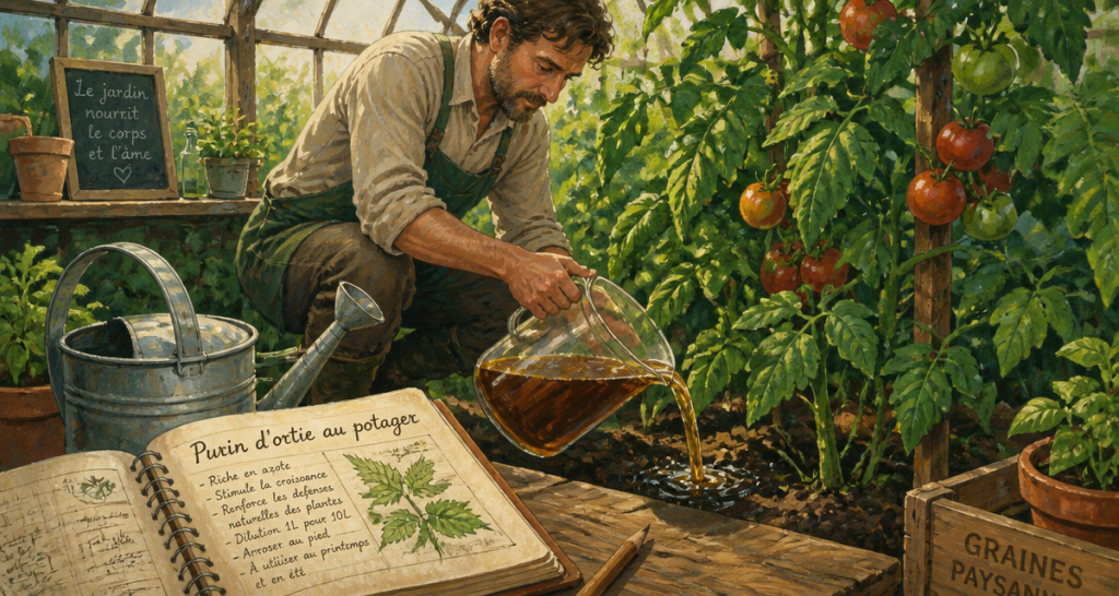 que peut on arroser avec du purin d'ortie sur tomates en serre