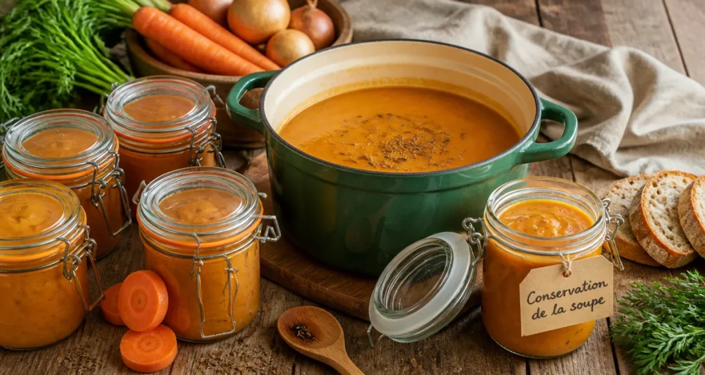 Combien de temps se garde une soupe maison en bocal