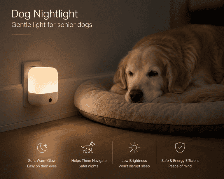 a night light to help a senior dog