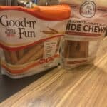 chews for dogs on countertop