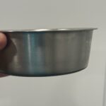 a dog bowl for cleaning