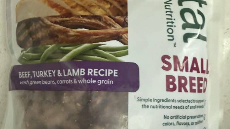 fresh dog food in kitchen