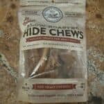 a slow roasted high chews bag on counter