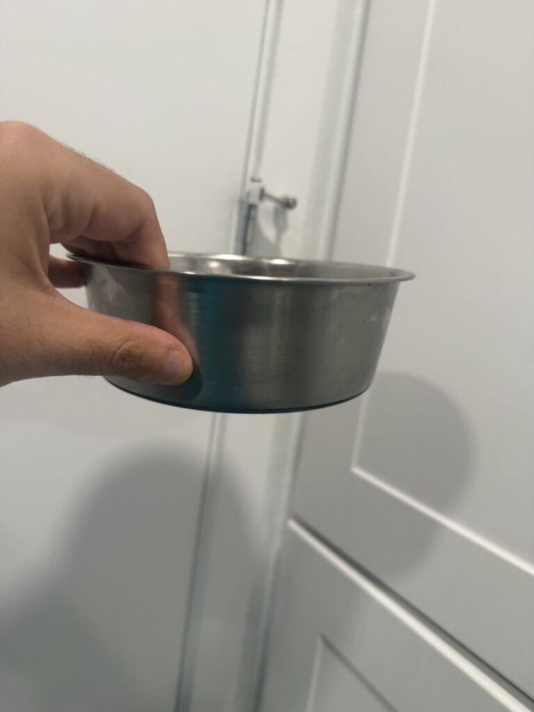 a sturdy dog bowl for food