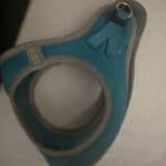 a harness side view on display