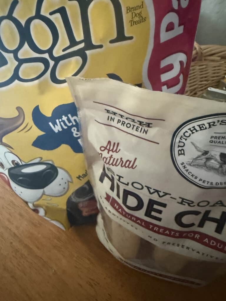 treats for dog on counter