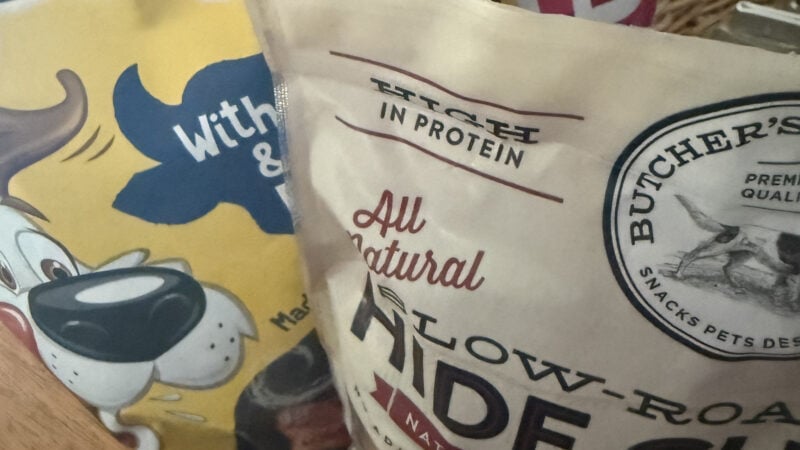 treats for dog on counter