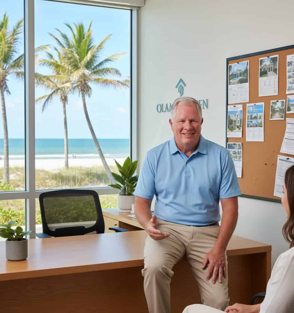 ron sitting on desk