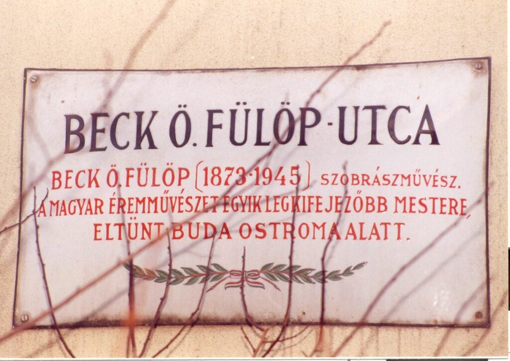 Emléktáblák 37 beck o fulop utca 2