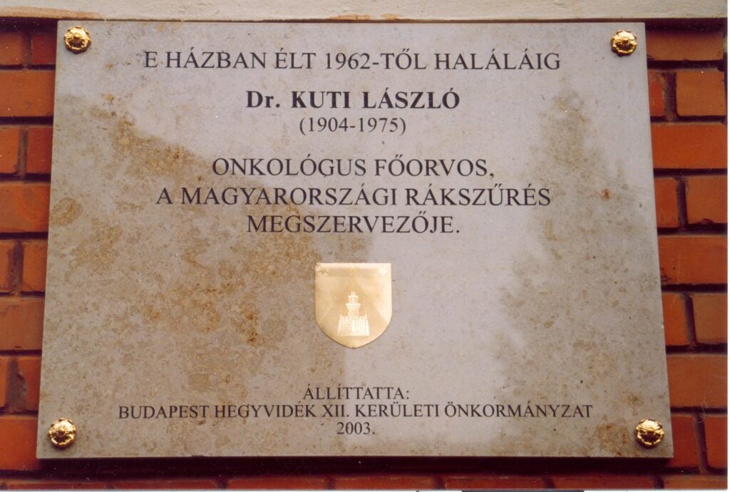 Emléktáblák 117 kiss janos altabornagy utca 34