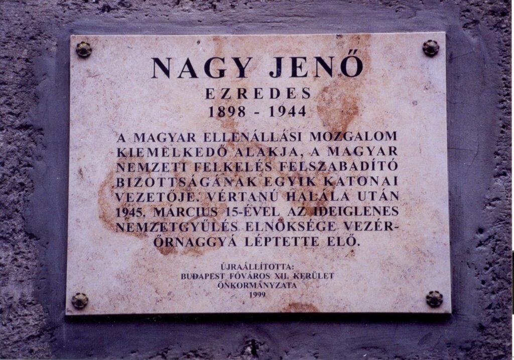Emléktáblák 119 kiss janos altabornagy utca 40 2