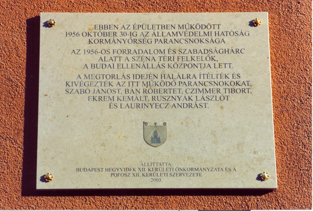 Emléktáblák 147 maros utca 3 5