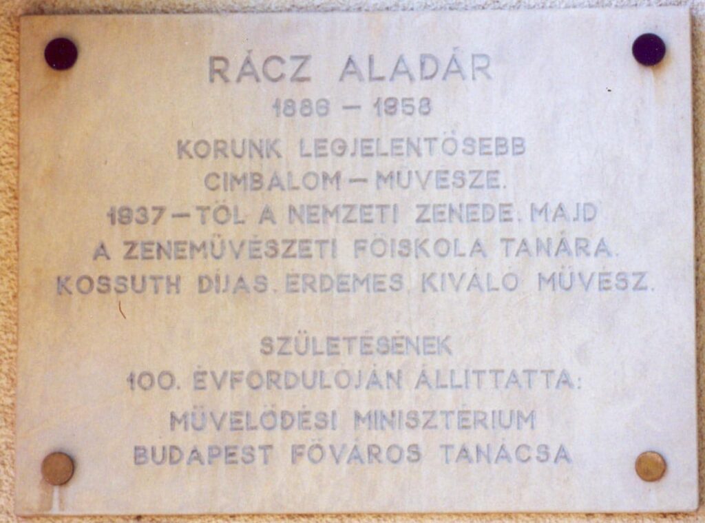 Emléktáblák 184 racz aladar utca 2 e1642695241809