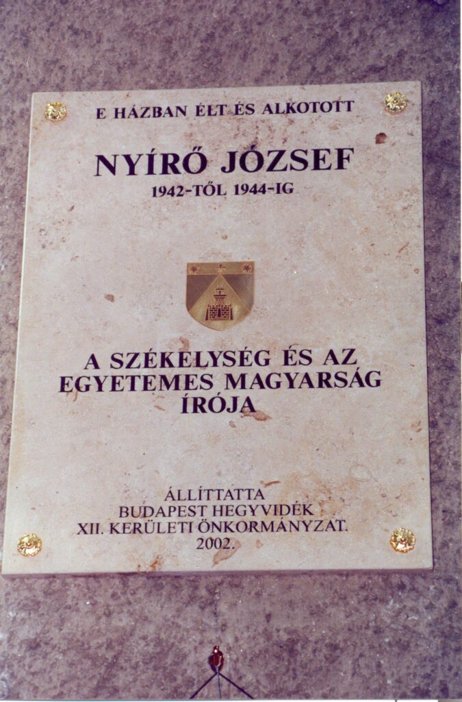 Emléktáblák 199 szilagyi erzsebet fasor 36