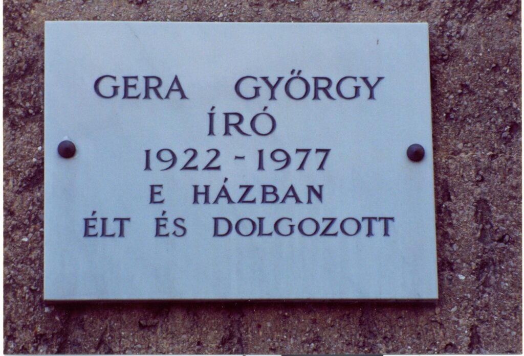 Emléktáblák 237 varosmajor utca 78