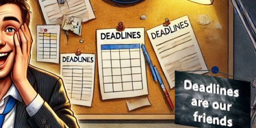 Deadlines are our friends