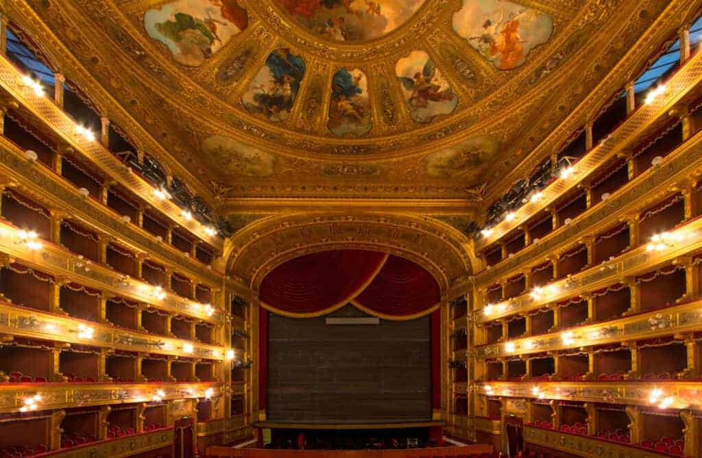 Internal view of Teatro Massimo, Palermo, Sicily, Southern Italy City
