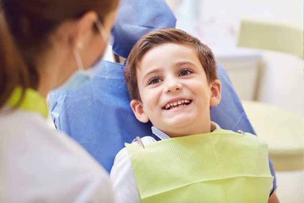 Pediatric Care 3 Smiling young boy at dental clinic for Kids Dental Care in Edmonton.