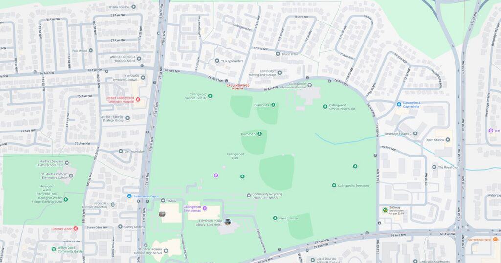 Map of Central Park in NYC highlighting walking paths, recreational areas, and natural landscapes.