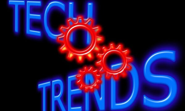 Free technology trend development illustration