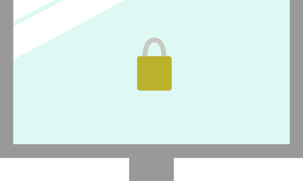 Free security lock protect vector