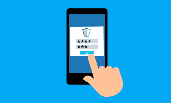 Free password login sign vector