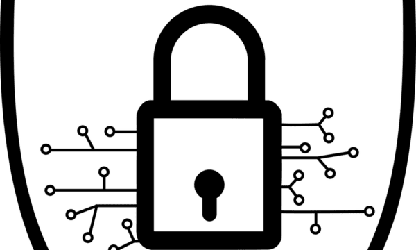 Free cybersecurity padlock shield vector