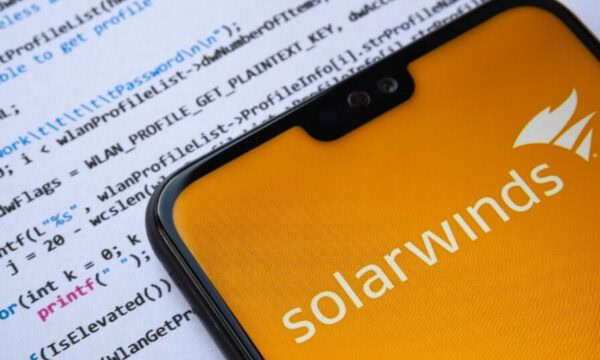 solarwinds on cellphone screen