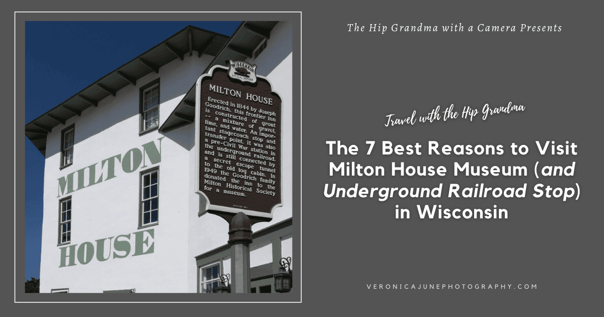 Ad Image for the article written about the Milton House Museum with a black and white photo of the Milton House