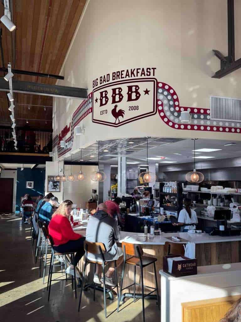 The interior of Big Bad Breakfast