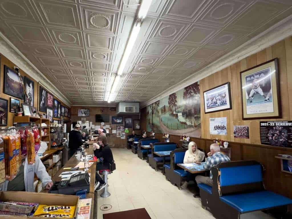 The inside of City Cafe in Northport