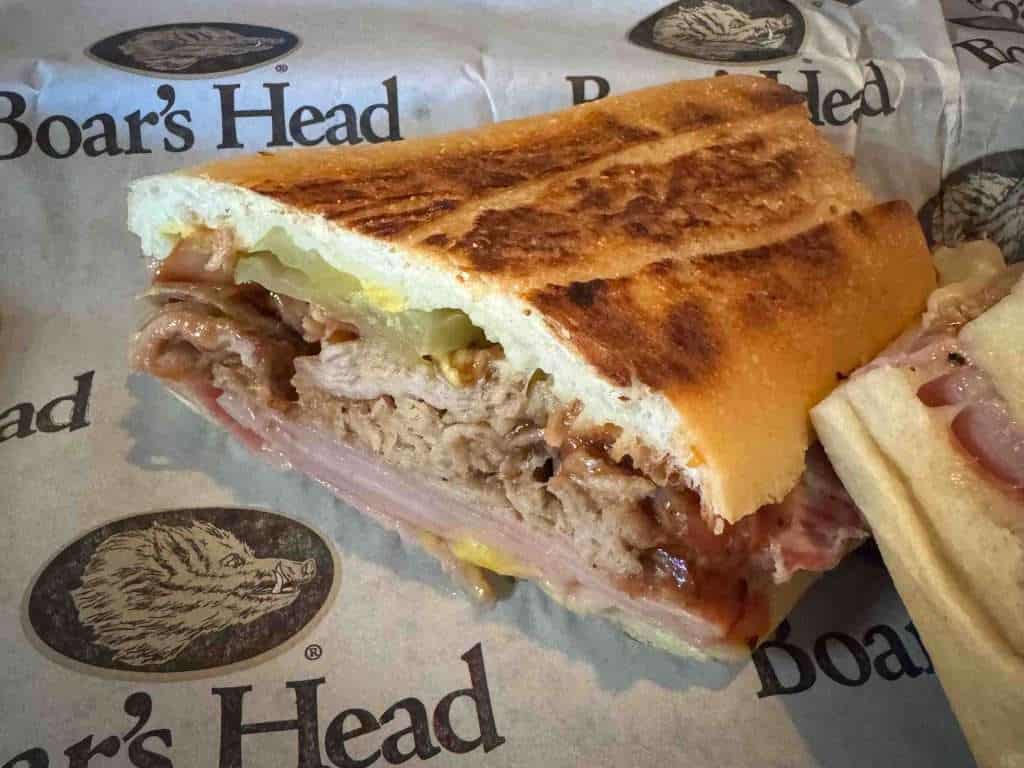 a Cuban sandwich at Decades Restaurant
